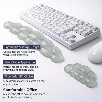 Ultimate Cute Ergonomic Wrist Rest – Instant Relief, Cloud-Like Comfort, Premium Silicone & TPU, Ultra-Soft, Durable, Gift-Boxed for Office, Study, Gaming & More