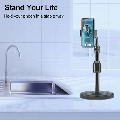 Adjustable Mobile Phone Stand, Tablet Stand, 360 Degree Rotation, Ergonomic Design, Pink