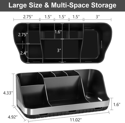 GFWARE Bathroom Organizers and Storage - Detachable 7 Slots Kids Electric Toothbrush and Toothpaste Holde Drainage for Bathroom Accessories Organization Counter Vanity Storage