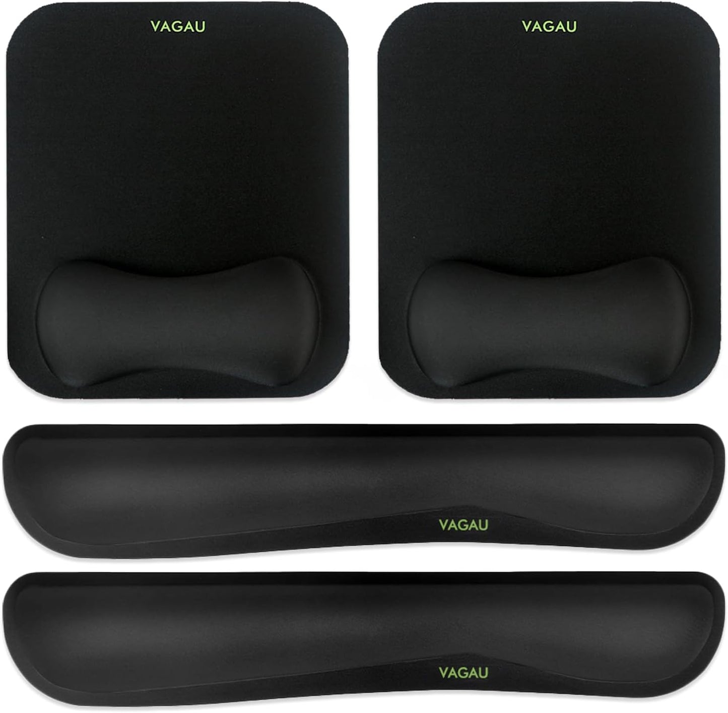 Comfy Mee Premium Memory Foam Keyboard and Mouse Wrist Rest Pads Set- for Comfortable Typing &Wrist Pain Relief (Pack of 2)