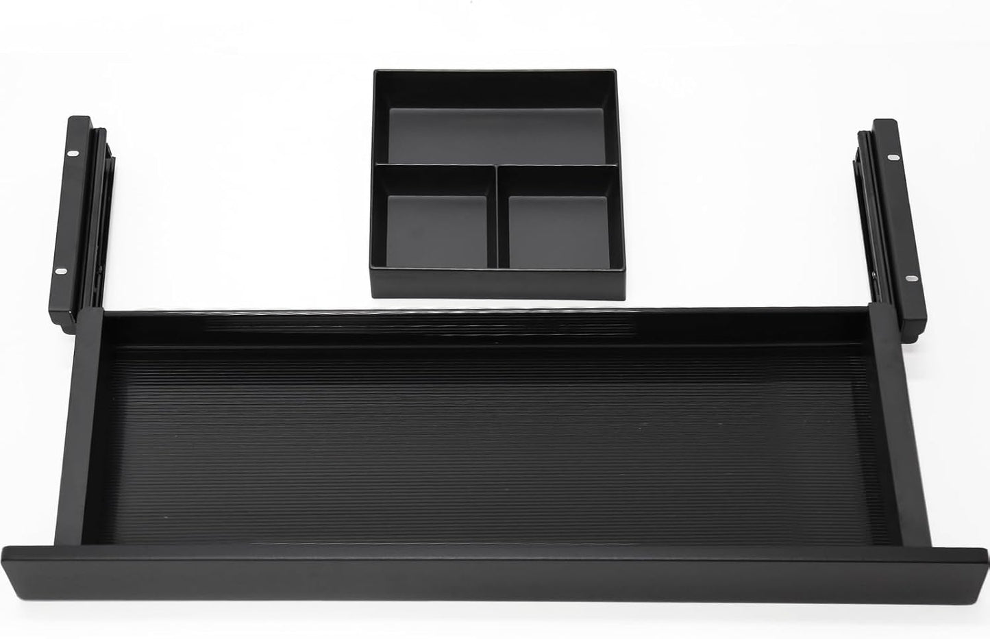 Under Desk Storage Drawer, 15.5Inch Shallow Under Desk Drawer Organizer