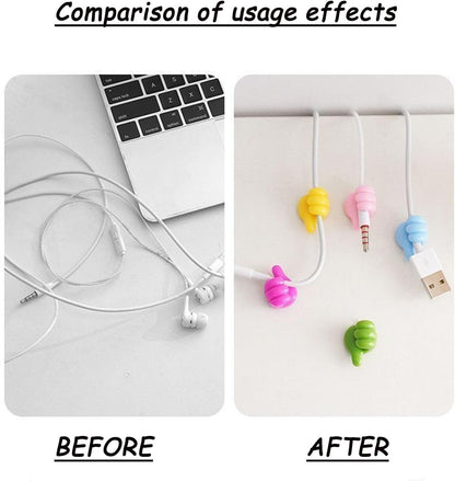 9 Pcs Creative Silicone Thumb Hook, Wall Hook - Multifunction Adhesive Cable Clip, Adhesive Wall Hooks, Cable Organizer Clips Key Hanger
