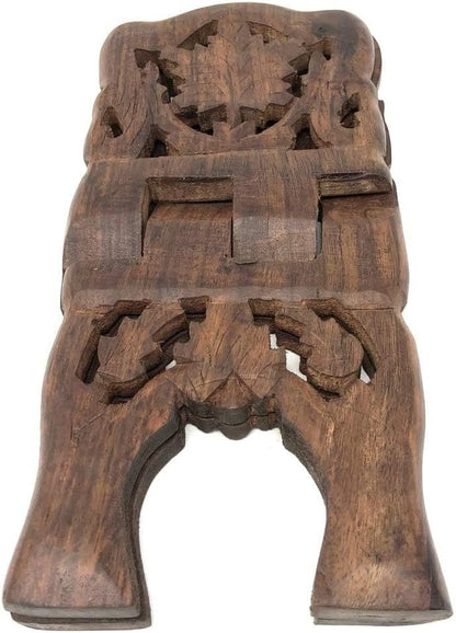 Azuregreen Quran Holder Book Stand Rihal Rehal Wooden Carved Eid