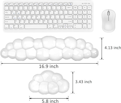 Clear Gel Wrist Rest for Keyboard, Keyboard Wrist Rest for Typing Pain Relief, Ergonomic Keyboard Arm Rest, Suitable for Office, Gaming, Computer, Laptop - Pink