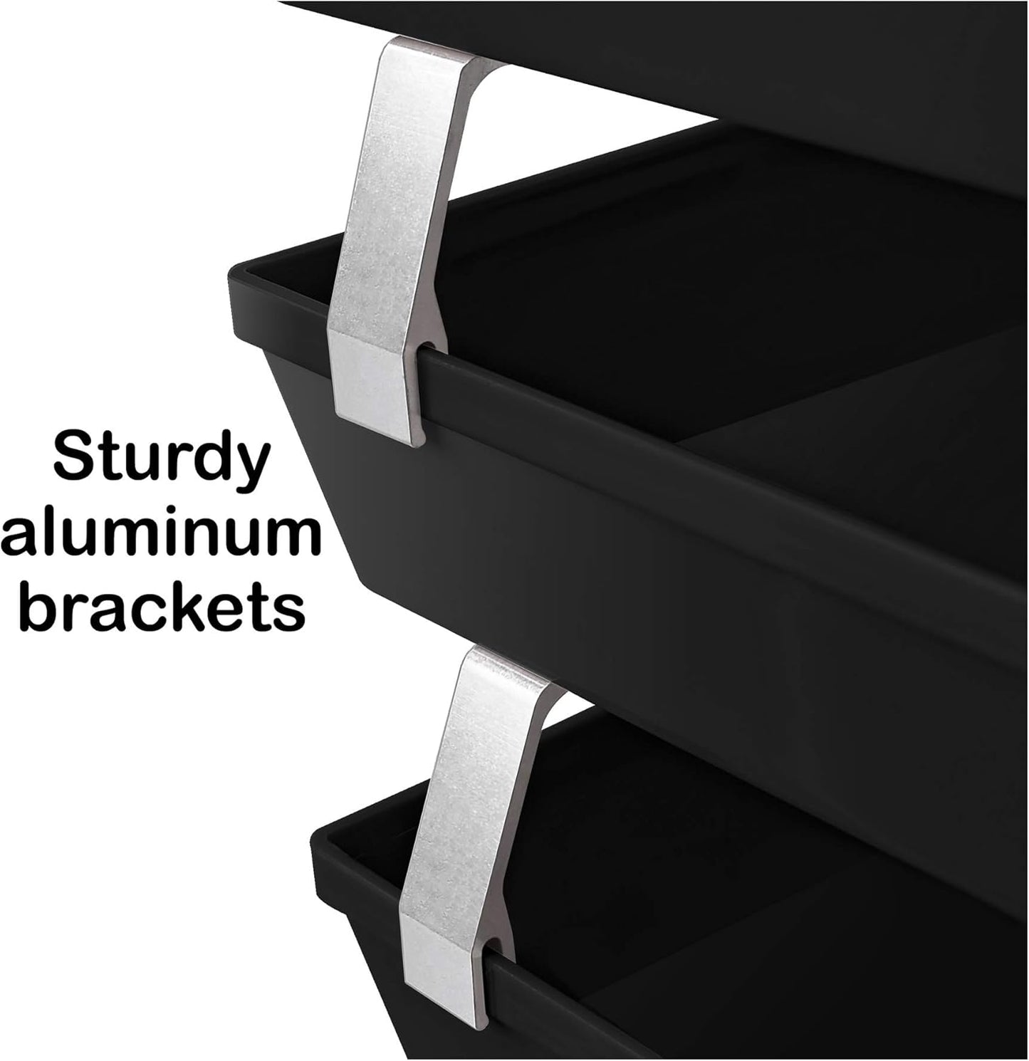 Acrimet 3 Tier Paper Letter Tray Side Load Letter Size, Office Desk File Document Organizer Plastic (Clear Crystal Color)