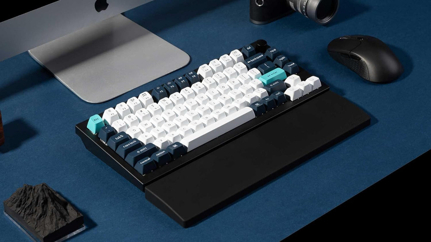 Keychron 12.48" Silicone Wrist Rest for 75% Compact Mechanical Keyboards, Ergonomic Palm Support with Full Honeycomb Non-Slip Base, Compatible with K2/K2 Pro/K2 Max/K2 HE/K6/K6 Pro/K6 HE