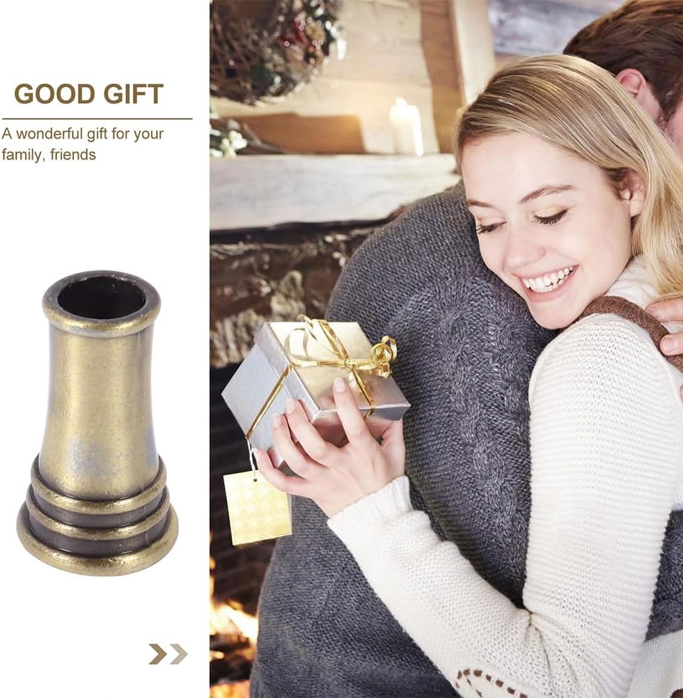 PRETYZOOM Desk Pencil Cup 4pcs Round Metal Pen Holder Insertion Pen Holder Dip Pens Base Makeup Brush Holder Metal Pencil Holder Desktop Pen Base Ink Bracket Student Copper Fine