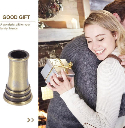 PRETYZOOM Desk Pencil Cup 4pcs Round Metal Pen Holder Insertion Pen Holder Dip Pens Base Makeup Brush Holder Metal Pencil Holder Desktop Pen Base Ink Bracket Student Copper Fine