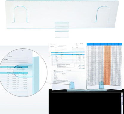 Document Holder Clip for Laptops Desk Monitors, Document Clip Copy for Typing, Monitor Note Organiser Productivity Enhancing Tool