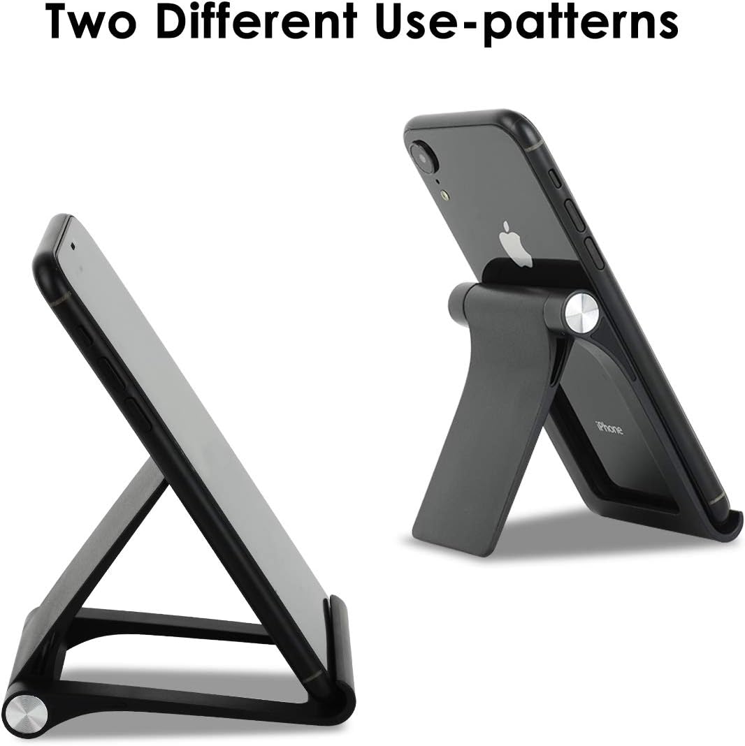Cell Phone Stand Holder Multi-Angle Adjustable Phone Desk Stand Tablet Holder for iPhone 17 16 15 14 13 12 11 Pro Max XS XR 8 Plus 6 7 Galaxy S22 S21 S20 S10 S9 Edge Android Smartphone