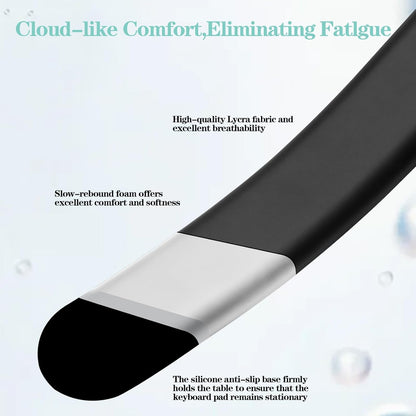 Wrist Rest for Keyboard and Mouse Pad, Ergonomic Memory Foam Keyboard Wrist Rest Set, Luxe Leather, Non-Slip Desk Accessories for Office and Home (Green)