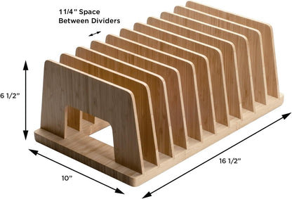 MobileVision Bamboo Multi Device Organizer for Smartphones, Tablets and Laptops, 5 Slots