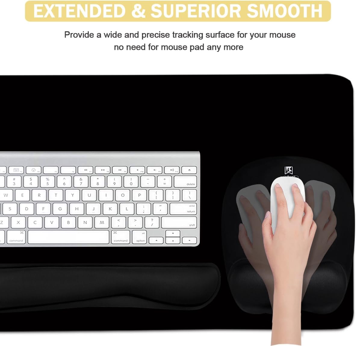 Memory Foam Set Wrist Rest Pad & Mouse Wrist Rest Support,Ergonomic Design for Office,Home,Laptop,Desktop Computer,Gaming Keyboard - Pink