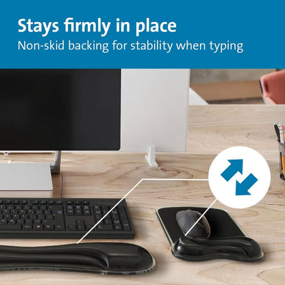 Kensington Duo Gel Mouse & Keyboard Wrist Rest Bundle Set, Ergonomic Keyboard and Mouse Pad With Wrist Support, Keyboard Wrist Rest, Computer Keyboard Pad, Cooling Gel, Non-Skid Backing, Blue K52920WW