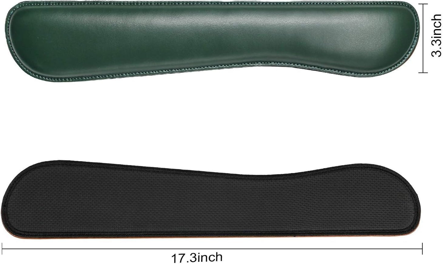 RICHEN Ergonomic PU Leather Keyboard Wrist Rest and Mouse Pad with Wrist Support, Memory Foam Set for Computer/Laptop,Gaming and Office, Comfortable for Easy Typing & Pain Relief (PU Brown)