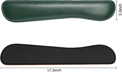 RICHEN Ergonomic PU Leather Keyboard Wrist Rest and Mouse Pad with Wrist Support, Memory Foam Set for Computer/Laptop,Gaming and Office, Comfortable for Easy Typing & Pain Relief (PU Brown)