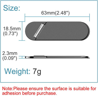OCEANLOVE Kickstand for Phone and Case, Adhesive iPhone Stand Ultra-Slim Kick Stand,Metal, Adjustable Angle, for iPhone16/15/14/13/12&MiniPlusProMax Samsung S22/S21 and Mostly Phone