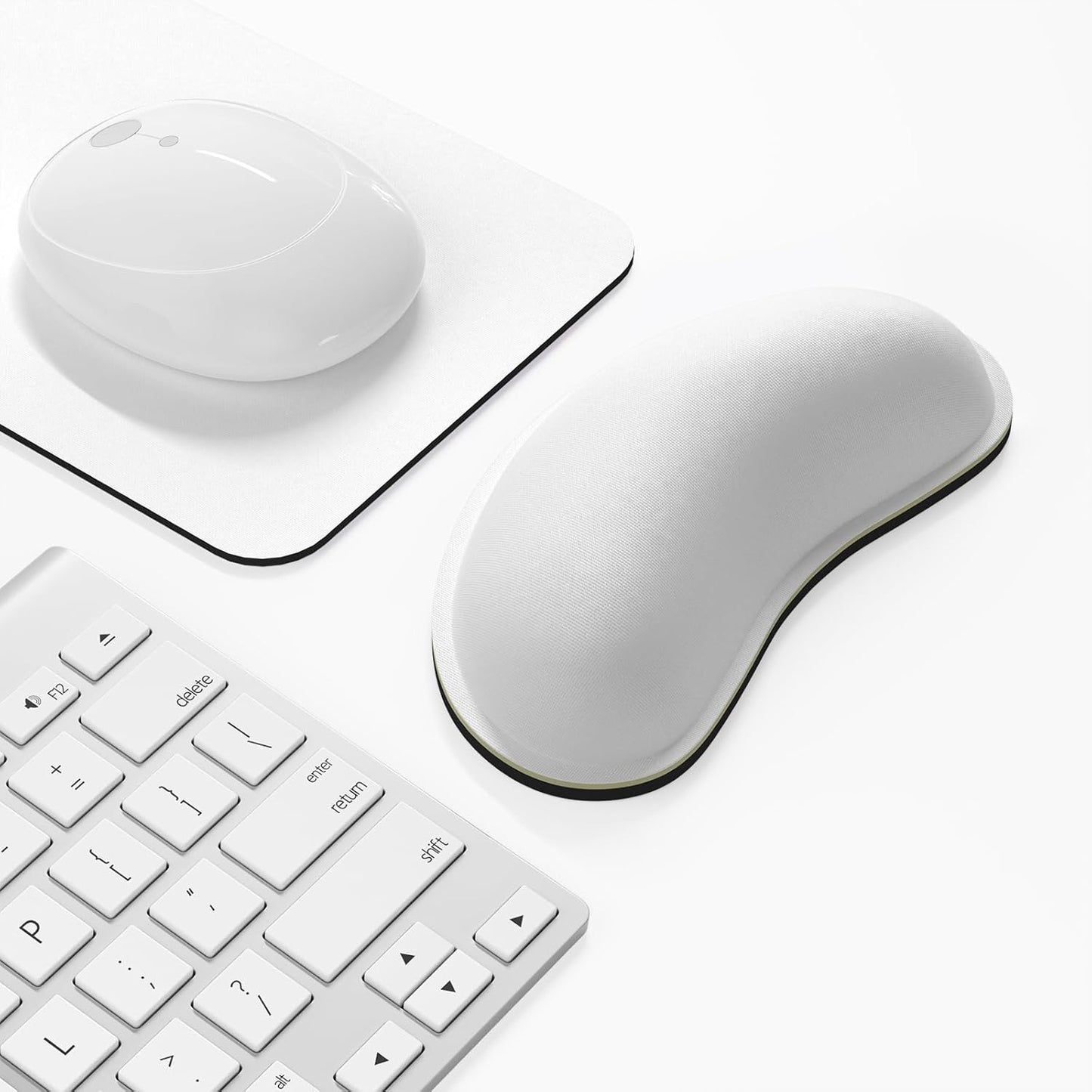 Dapesuom Enlarge Keyboard Wrist Rest, Cute Memory Foam Keyboard Wrist Cushion for Computer Desk Mats Support, Typing Pain Relief Ergonomic Mouse Pad Rests with Non-Slip Base for Gaming, Laptop, Purple