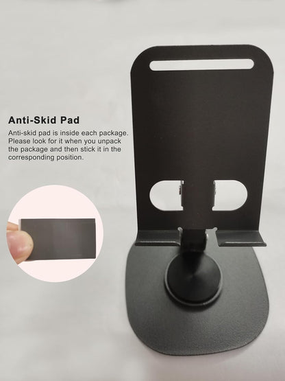 Dual Folding Cell Phone Stand Fully Adjustable Foldable Desktop Phone Holder Cradle Dock, Thick Case Friendly, Compatible with All Phones (Grey)