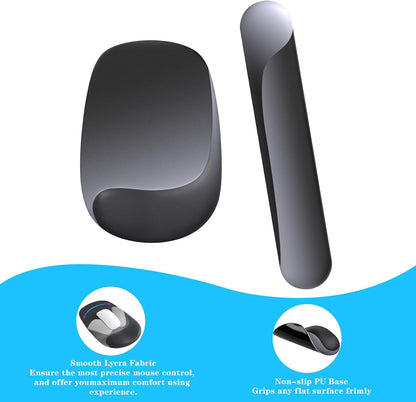 Wrist Rest for Keyboard and Mouse, Ergonomic Gel Computer Keyboard Wrist Rest with Memory Foam, Keyboard Wrist Support Pad for Long Hours of Work, Gaming, Studying-Relieve Wrist Pain