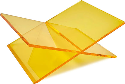 Honygebia Gold Acrylic Book Stands - Cross Frame Acrylic Book Holder, Open Bookstand for Display and Reading, Suitable for Art, Bible, Cookbook, Easel, Magazine, Textbooks 12.5" x 9.5" x 5.5"