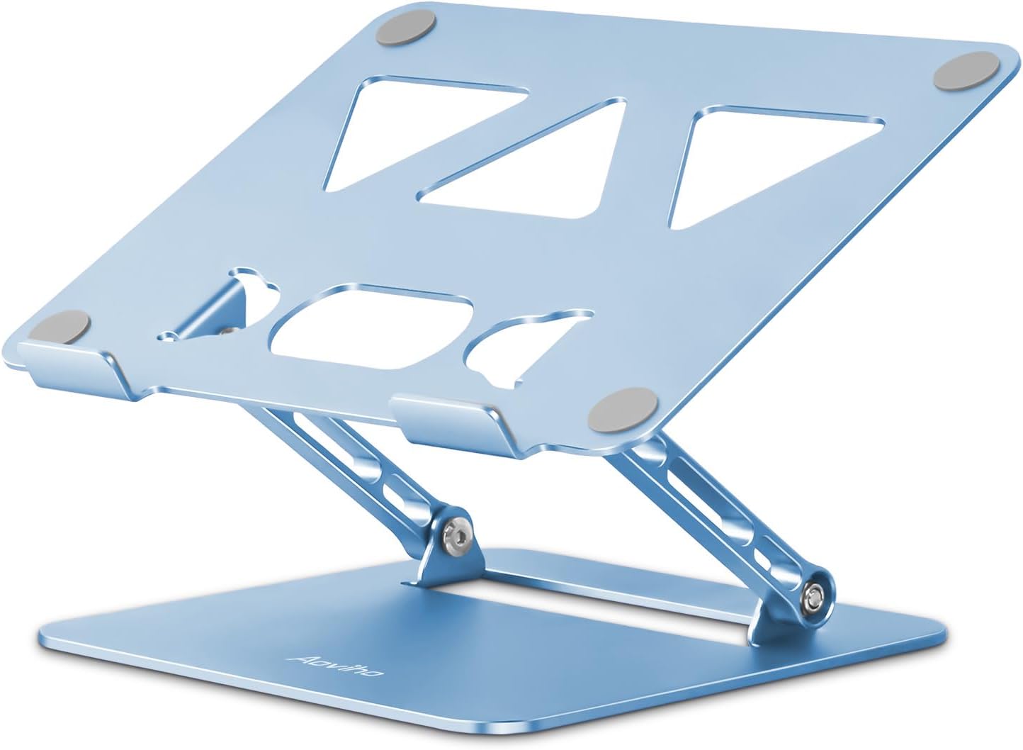 Aoviho Adjustable Laptop Stand for Desk,Portable Laptop Stand Holder and Riser,Foldable Aluminum Notebook Computer Stands for MacBook Air Pro HP Lenovo Dell Samsung Chromebook, 10-15.6 inch, Purple