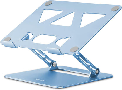 Aoviho Adjustable Laptop Stand for Desk,Portable Laptop Stand Holder and Riser,Foldable Aluminum Notebook Computer Stands for MacBook Air Pro HP Lenovo Dell Samsung Chromebook, 10-15.6 inch, Purple