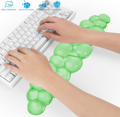 Gel Cloud Keyboard and Mouse Wrist Rest, Cute Wrist Support and Arm Support Keyboard Rest for Keyboard and Mouse Typing Pain Relief，Suitable for Office/Computer/Laptop/Gaming (Pink)