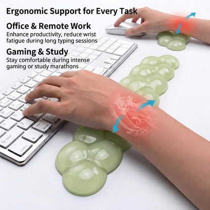 Ultimate Cute Ergonomic Wrist Rest – Instant Relief, Cloud-Like Comfort, Premium Silicone & TPU, Ultra-Soft, Durable, Gift-Boxed for Office, Study, Gaming & More
