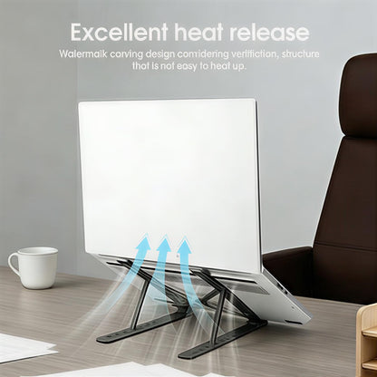 Laptop Stand for Desk, Ergonomic Design Adjustable Aluminum Foldable Portable Computer Stand, Compatible with MacBook Air Pro, HP, Lenovo, Dell, More 10-15.6" Inch and Tablets