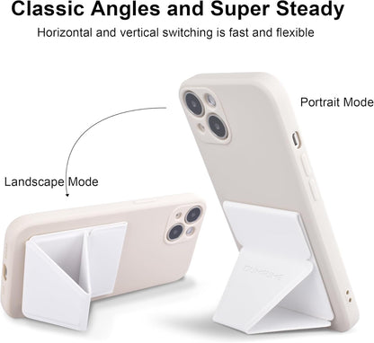 Cell Phone Kickstand Vertical and Horizontal Phone Stand for Desk Adjustable Phone Holder Stand for iPhone 15/14/13/12 All Smartphones Black