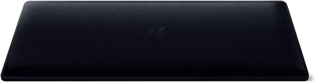 Razer Ergonomic Wrist Rest for Mini Keyboards: Plush Leatherette Memory Foam Cushion - Anti-Slip Rubber Feet