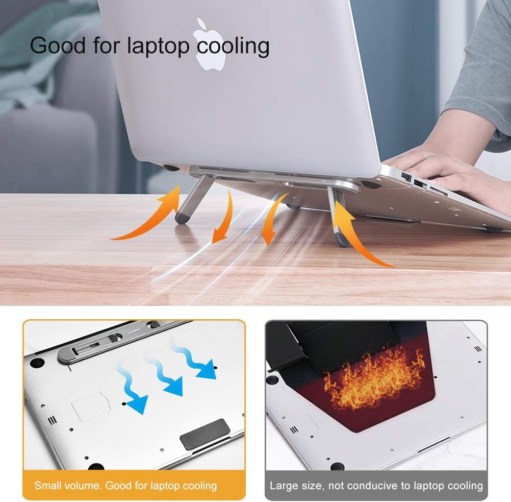 Laptop Stand for Desk,Laptop Cooling Stand,Keyboard Riser, Ergonomic Laptops Elevator for Desk, Laptop Riser Compatible with MacBook Air Pro, with Dell, with HP, More 10-15.6” Laptops