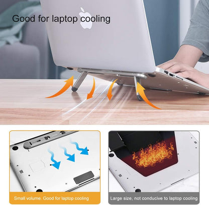 Laptop Stand for Desk,Laptop Cooling Stand,Keyboard Riser, Ergonomic Laptops Elevator for Desk, Laptop Riser Compatible with MacBook Air Pro, with Dell, with HP, More 10-15.6” Laptops
