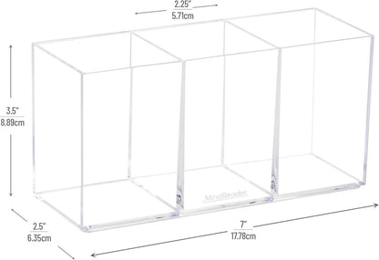 Mind Reader Paper Tray, Desktop Organizer, File Storage, Modern, Office, Acrylic, Clear
