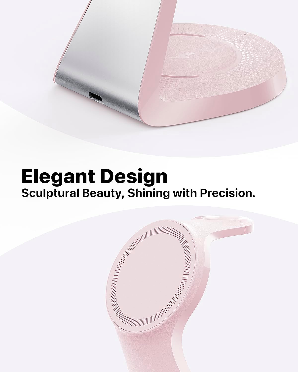 3 in 1 Charging Station for Apple Devices,Mag-Safe Charger Stand Fast Charging,Wireless Charger for iPhone 16/15/14/13/12 Series,& AirPods,& iWatch(USB-C Charger Included)