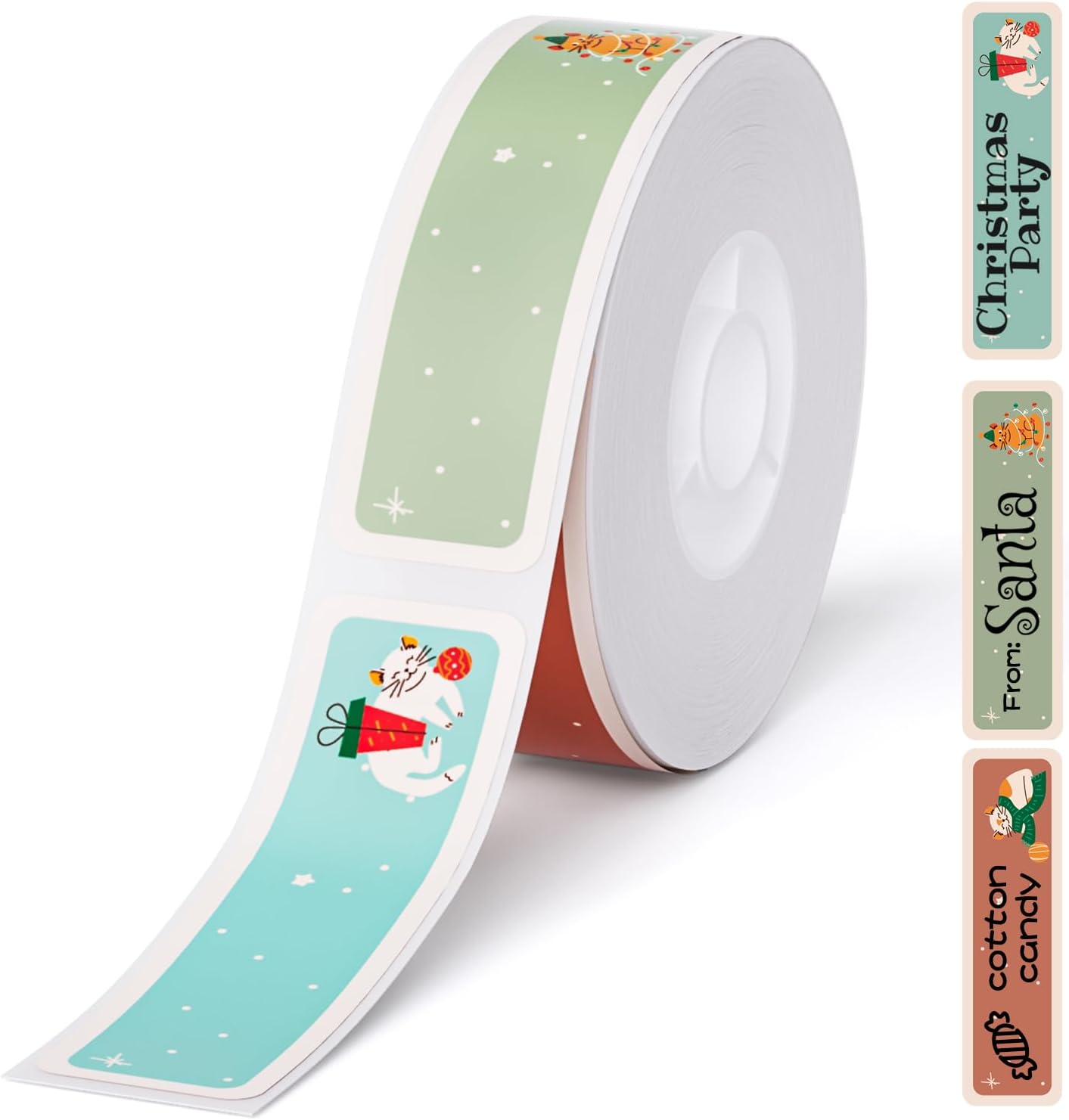 NIIMBOT White Cable Labels Maker Tape for D11/D110/D101 Label Maker, 0.49'' x 4.29''(12.5mm x 109mm), Thermal Label Tape for Home Office Labeling Tape Replacement