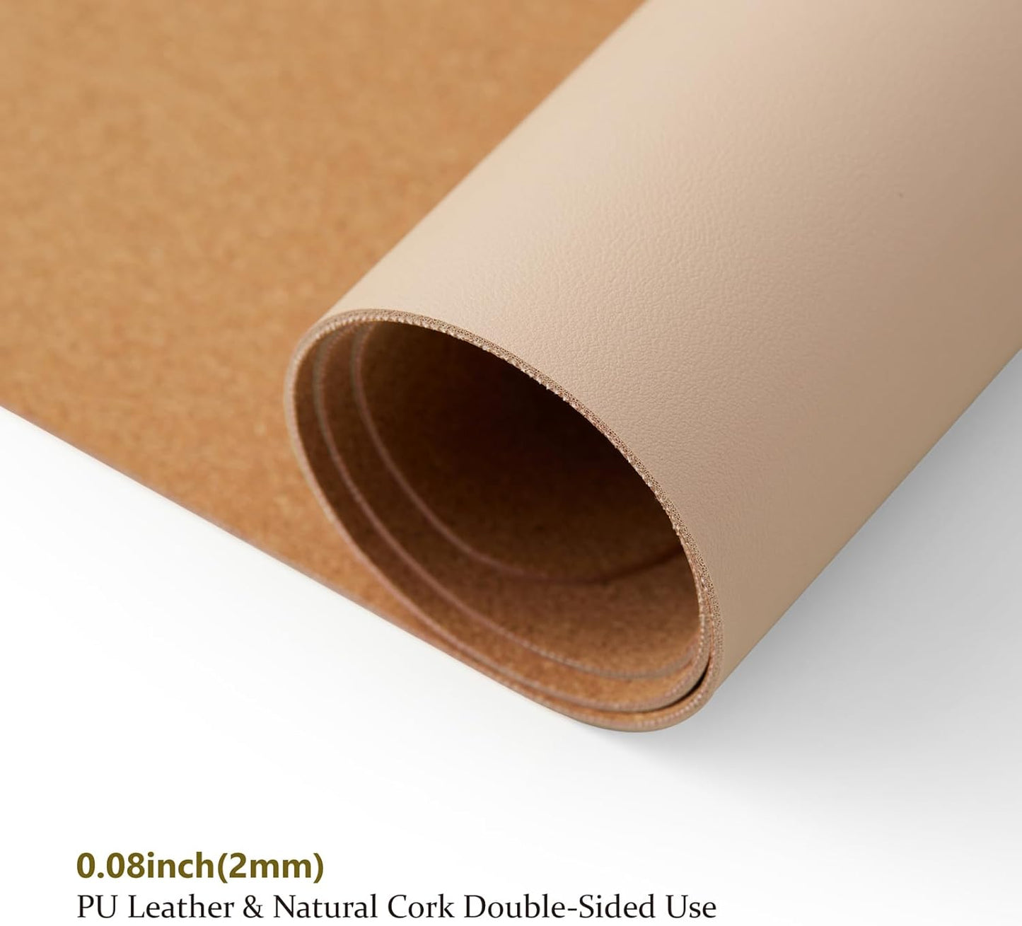 Cork Desk Mat - Dual-Sided Desk Pad for Office and Home - Desk Organization and Accessories - Ideal for Large Mouse Pad and Desk Mats on Top of Desks(Dark Green,90cmx 43cm)