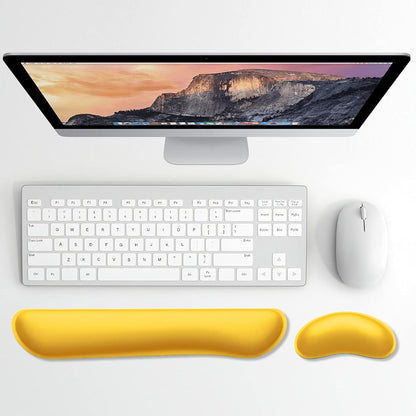 Dapesuom Enlarge Keyboard Wrist Rest, Cute Memory Foam Keyboard Wrist Cushion for Computer Desk Mats Support, Typing Pain Relief Ergonomic Mouse Pad Rests with Non-Slip Base for Gaming, Laptop, Purple