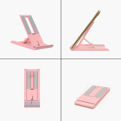 Foldable Phone Stand for Desk | Six Position Adjustable Folding Bracket for Cell Phone | Black Cellphone Holder for Desk & Smartphone Stand | Cellphone & Accessories for Men & Women