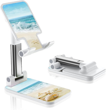 Desk Cell Phone Stand - Adjustable Angle-iPad Holder, Universal Compatible Phone Holder for Desk