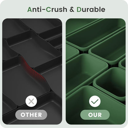 【Military Grade】A-LuGei Drawer Organizer, 【𝟱𝗦𝗶𝘇𝗲】 Makeup organizer, 【Holds 177 Items】 Bathroom Organizers and Storage, Organization and Storage, Desk Drawer Organizer for Bathroom Vanity