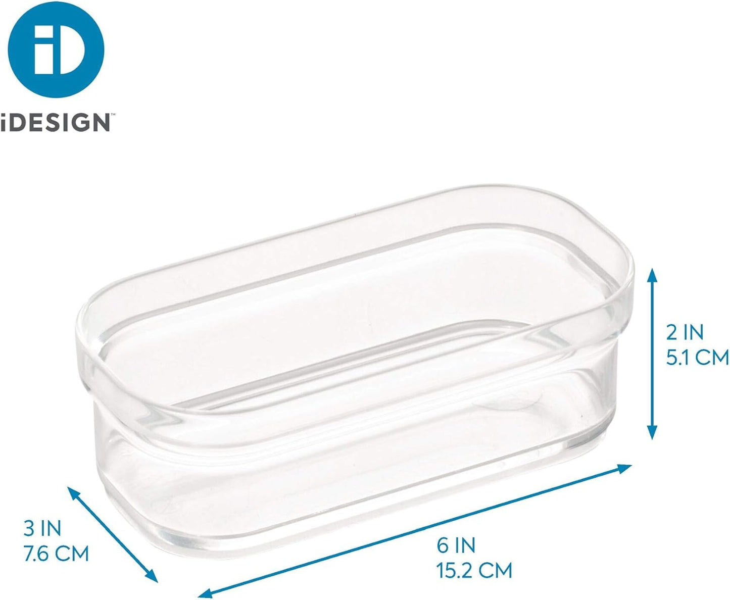 iDesign Crisp Drawer Organizer, Clear