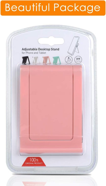 Cell Phone Stand Holder Multi-Angle Adjustable Phone Desk Stand Tablet Holder for iPhone 17 16 15 14 13 12 11 Pro Max XS XR 8 Plus 6 7 Galaxy S22 S21 S20 S10 S9 Edge Android Smartphone