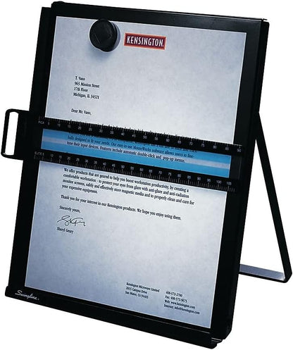 Kensington 62046 Metal Copyholder, 9-1/2-Inch x1-1/2x12-1/2-Inch, Black