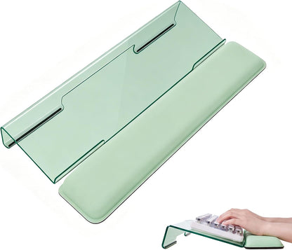 Laborio Computer Keyboard Wrist Rest Stand for Desktop, Keyboard Holder for Easy Typing with Wrist Pad for Office Desk, Home, School (Pink)
