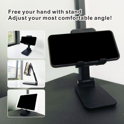 Adjustable Cell Phone Stand,Phone Stand,Mobile Phone Holder,iPhone Holder for Desk,Cell Phone Holder Portable Cellphone Cradle Desktop Dock Stand for Smart Phones,iPad Tablet and E-Reader