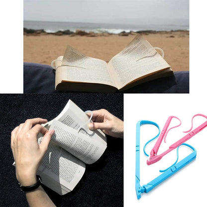Adjustable Hands Free Reading Book Pages Holder Portable Stand with Clamp, Foldable, Relaxed Reading Support for Office & Outdoor