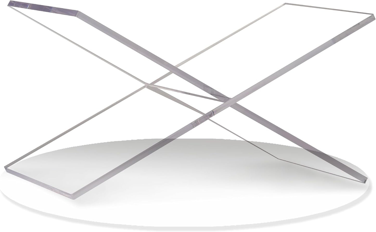 Large Clear Acrylic Book Stand - Perfect for Displaying Open Books on Your Coffee Table - Ideal for Bibles, Cook Book, Guest Books, Magazines, with a Lucite Paperweight(Marble Pattern)