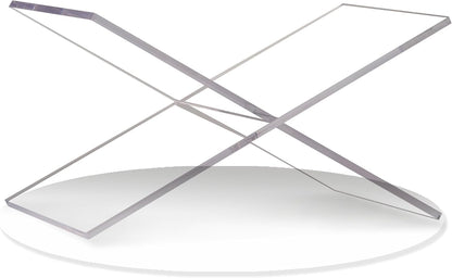 Large Clear Acrylic Book Stand - Perfect for Displaying Open Books on Your Coffee Table - Ideal for Bibles, Cook Book, Guest Books, Magazines, with a Lucite Paperweight(Marble Pattern)